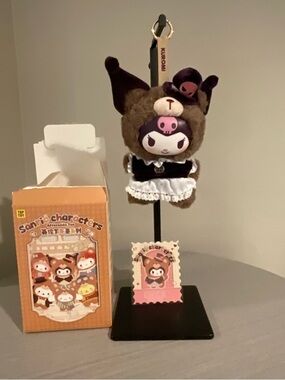 TopToy Sanrio Characters Afternoon Tea- Kuromi Plush Keychain
